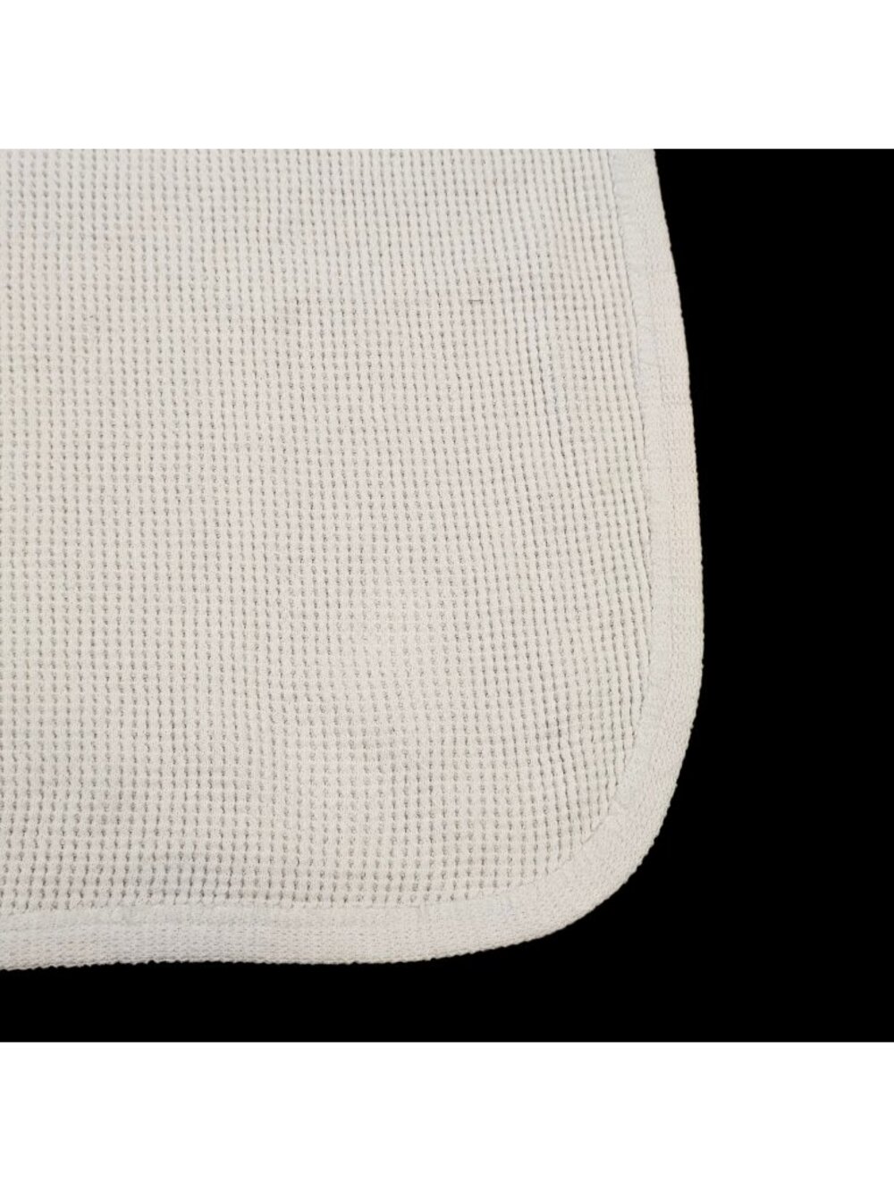 VTG Carters Baby Blanket Thermal‎ Waffle Weave Cotton Offwhite Made USA 26 X 36